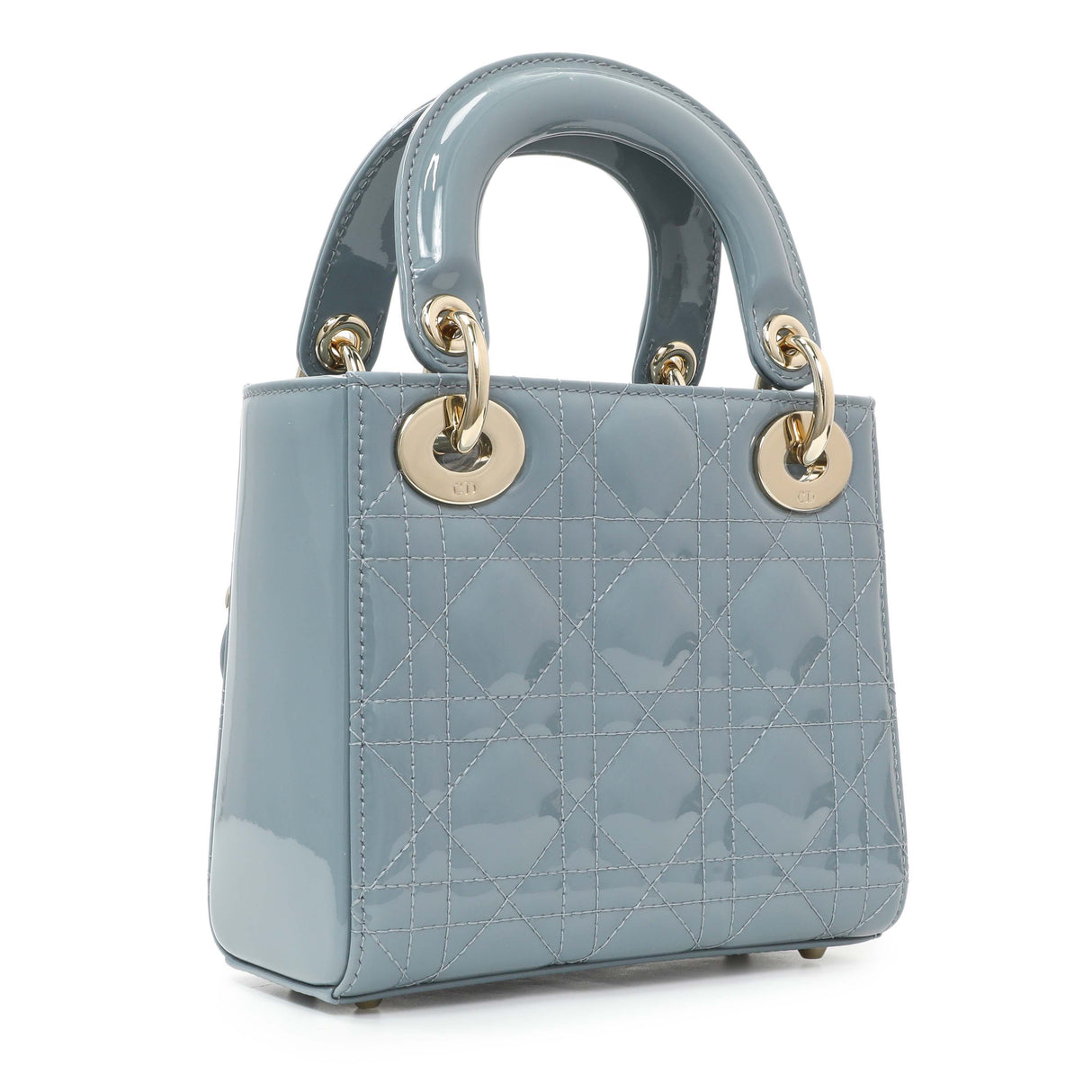 Christian Dior Cannage Patent Mini Lady Dior Handbags Christian Dior