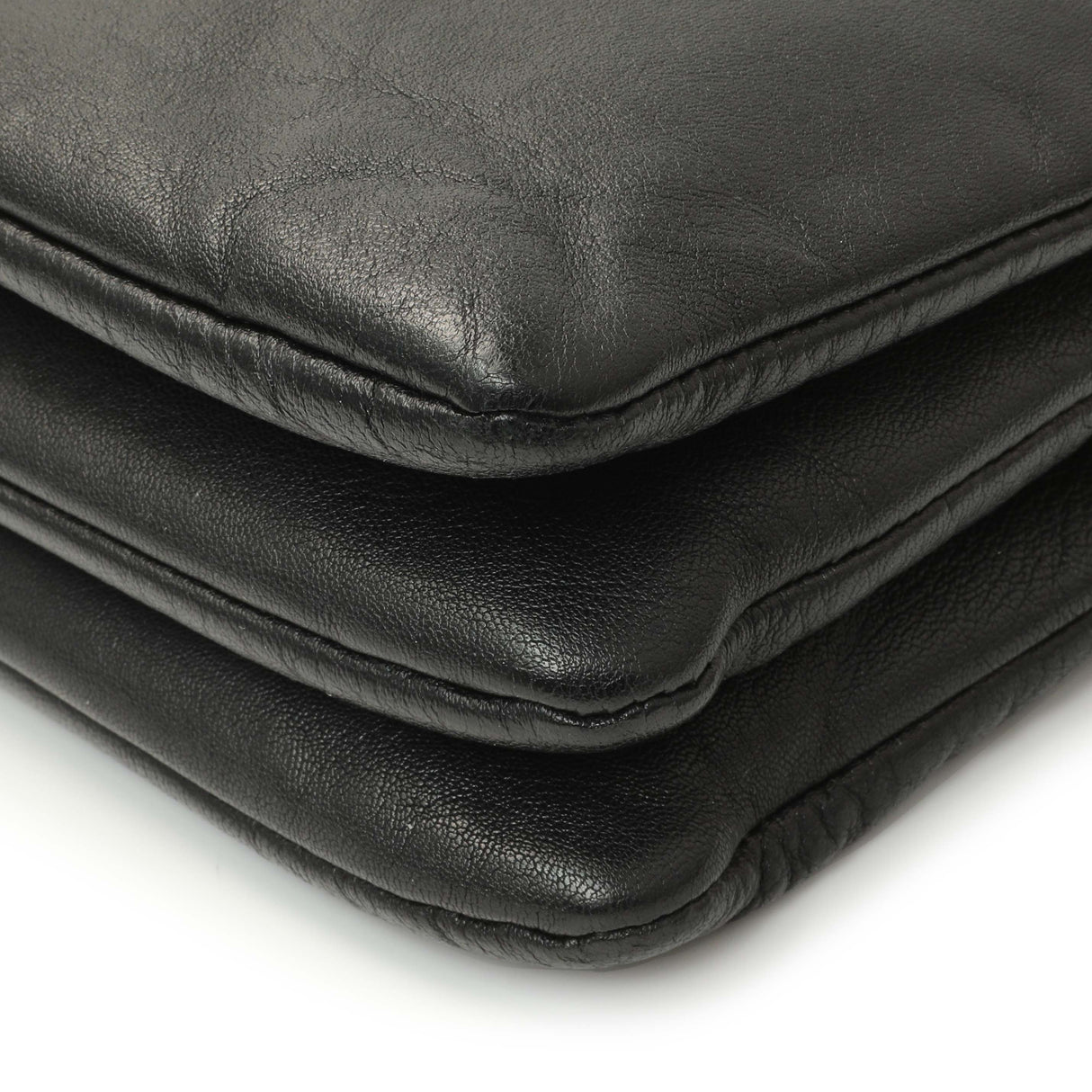 Celine Black Lambskin Small Trio Crossbody Handbags Celine