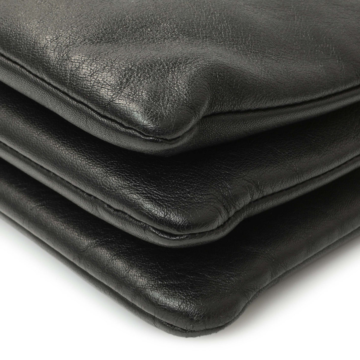 Celine Black Lambskin Small Trio Crossbody Handbags Celine