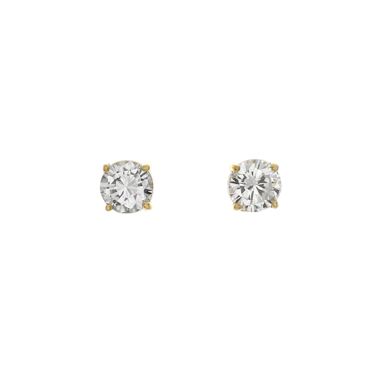 18K Yellow Gold 0.45 Carat Diamond Earrings Fine Jewellery Modaselle