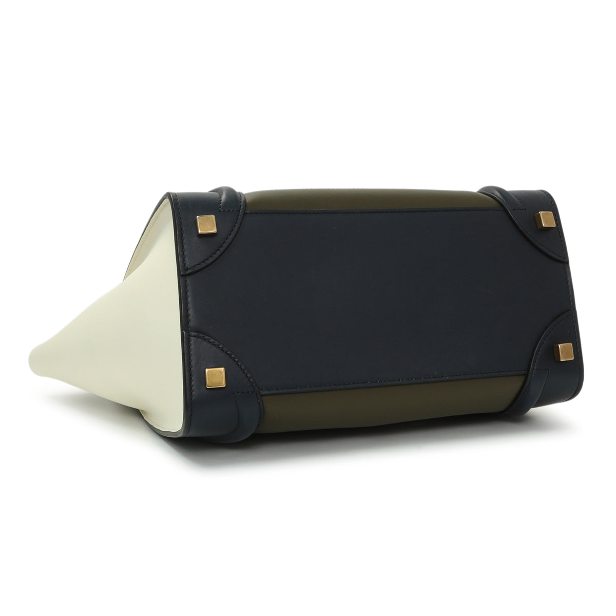 Celine Tricolor Calfskin Micro Luggage Tote Handbags Celine
