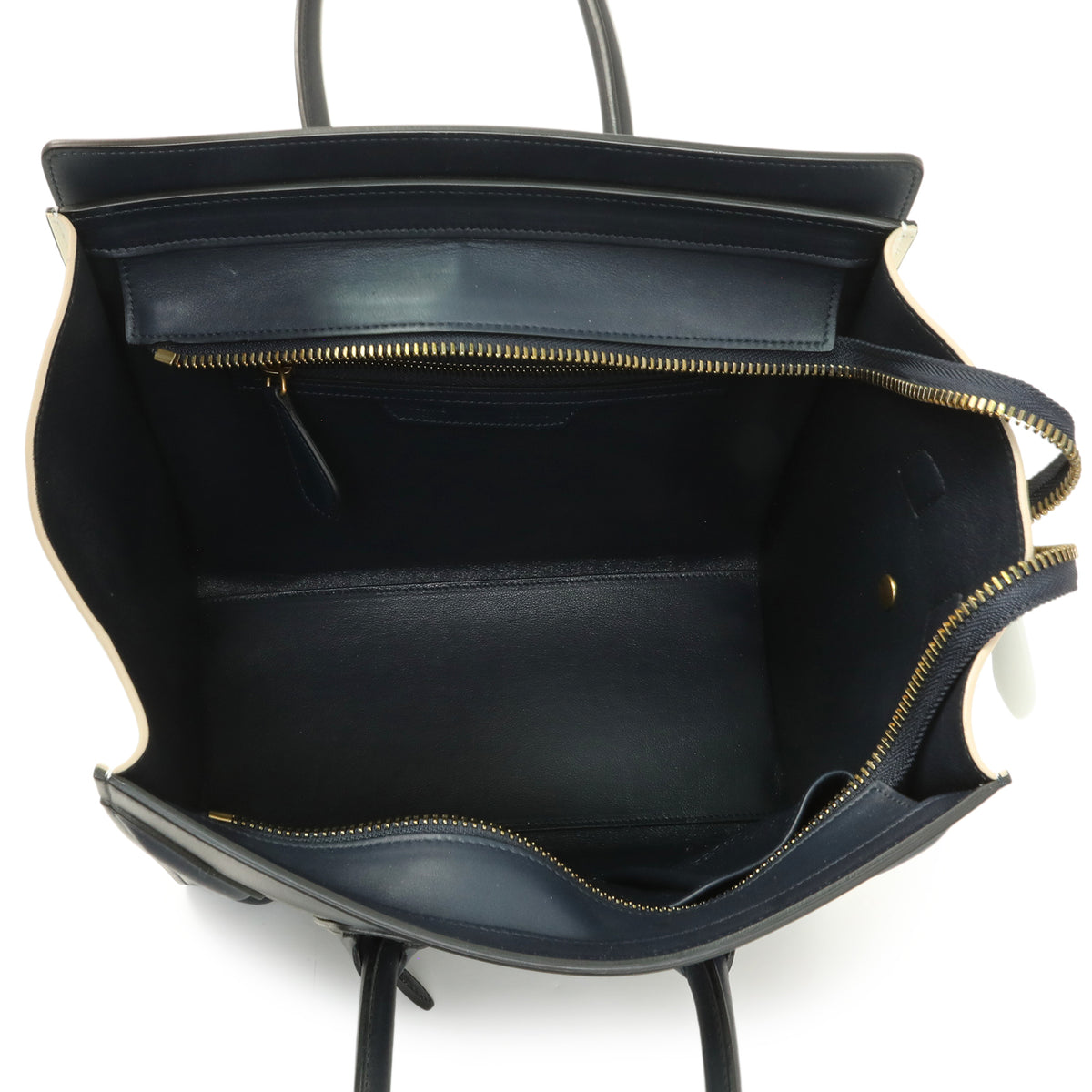 Celine Tricolor Calfskin Micro Luggage Tote Handbags Celine