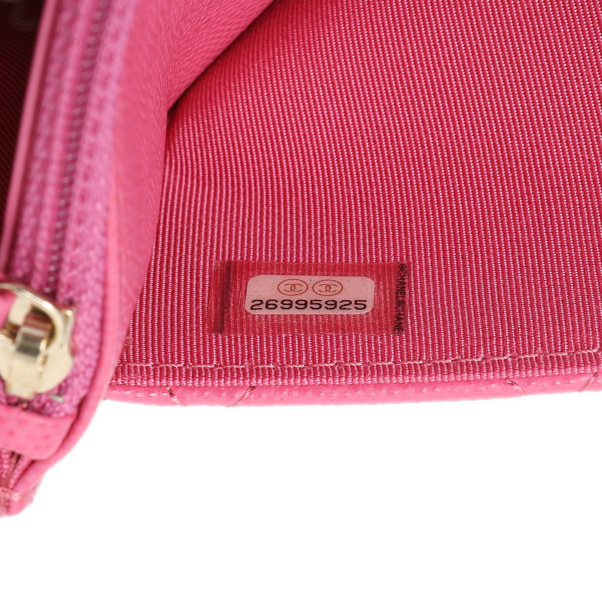 Chanel Pink Caviar Wallet on Chain Handbags Chanel