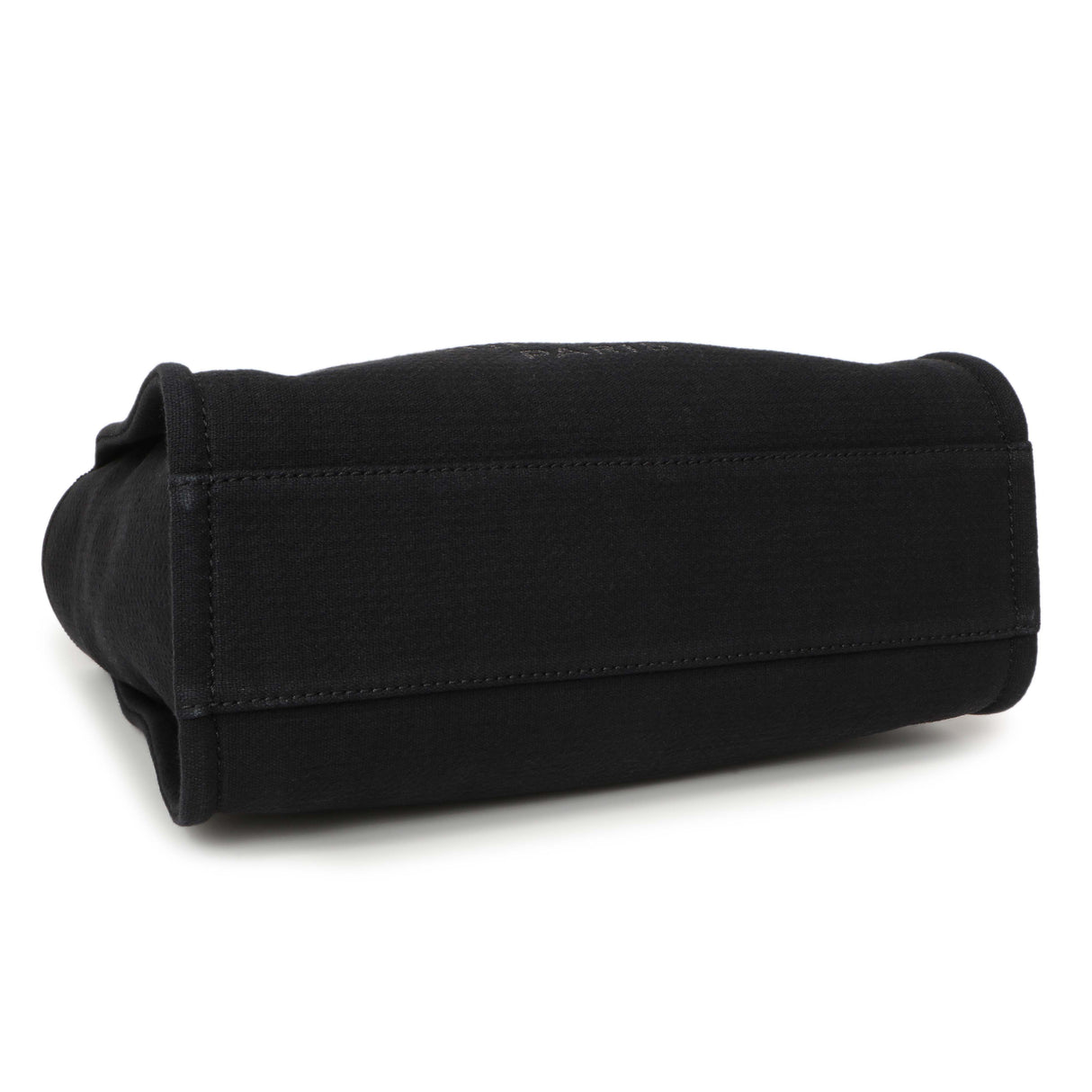 Chanel Black Canvas Small Deauville Tote Handbags Chanel