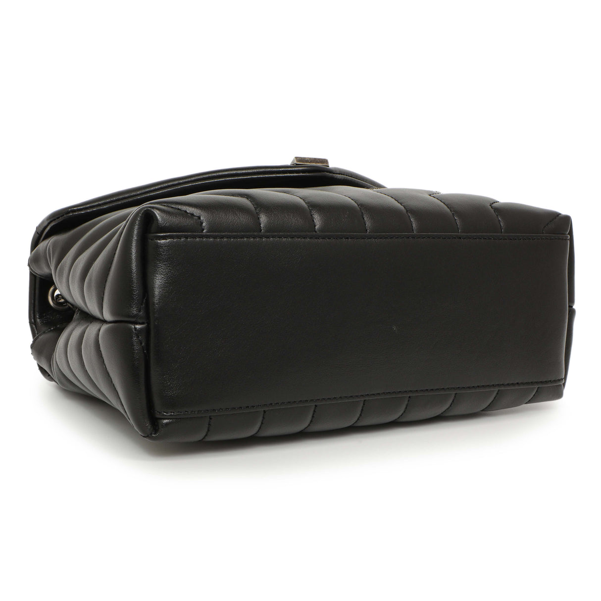 Saint Laurent Black Calfskin Y Quilted Monogram Small Charm Loulou Chain Satchel Handbags Saint Laurent