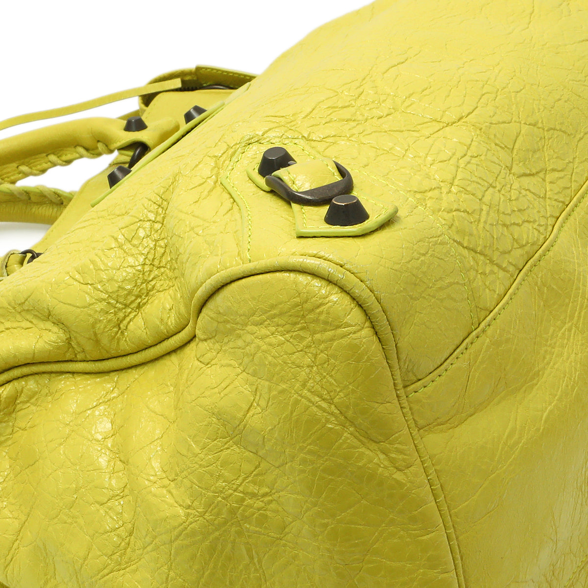 Balenciaga Lime Agneau Classic Hardware Velo Handbags Balenciaga