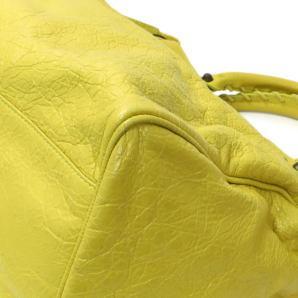 Balenciaga Lime Agneau Classic Hardware Velo Handbags Balenciaga