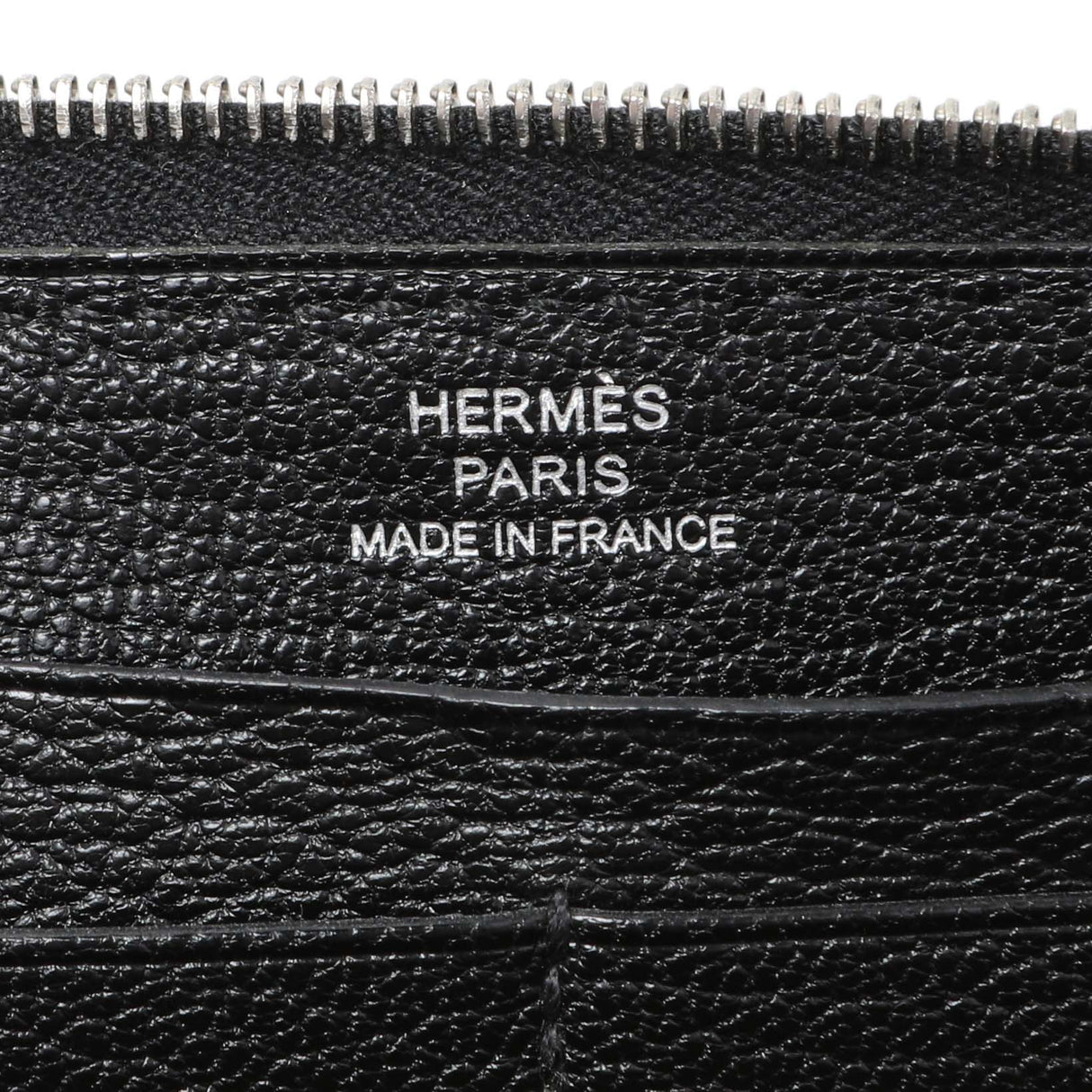 Hermes Black Chevre Azap Wallet Accessories Hermes