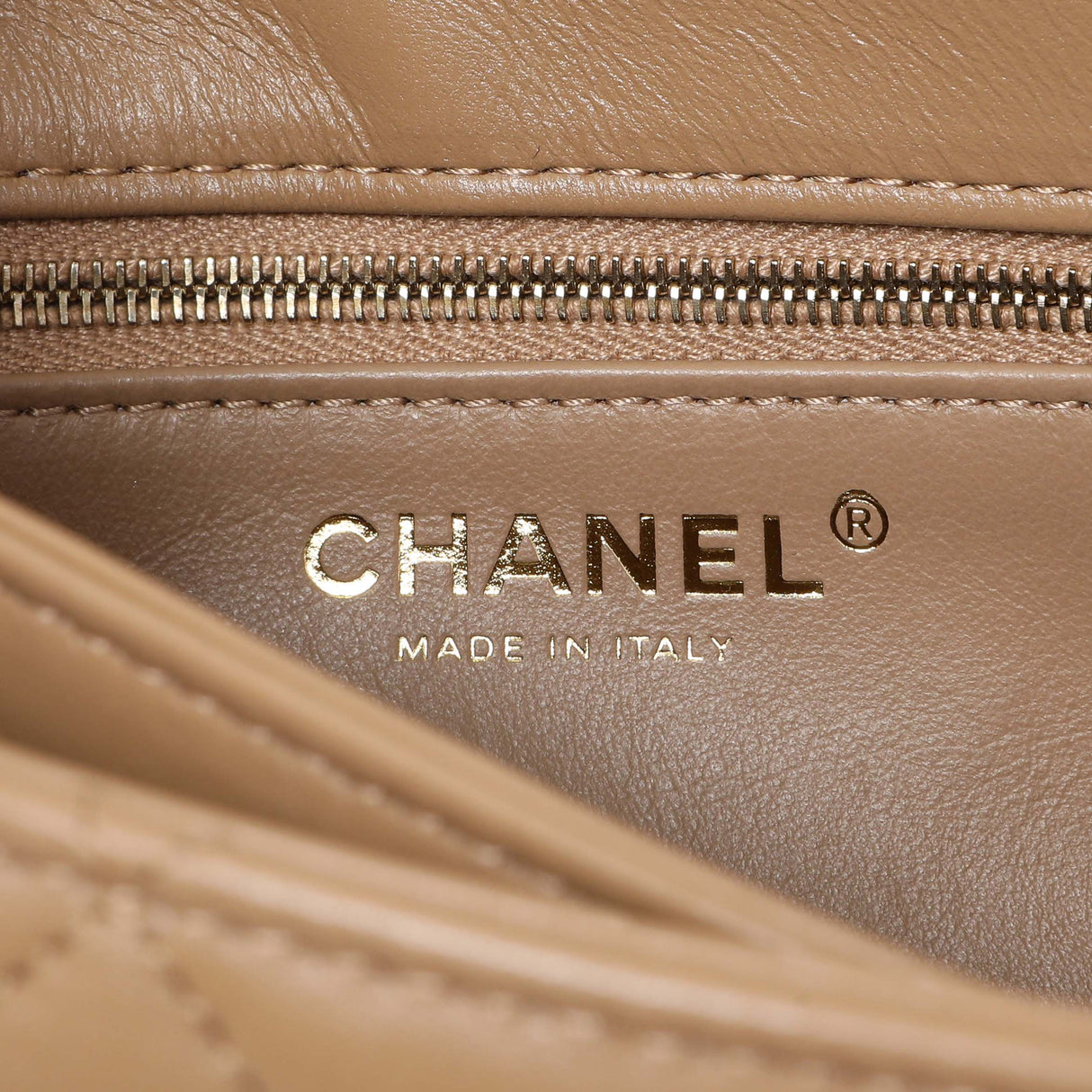 Chanel Beige Lambskin Quilted Small Trendy CC Dual Handle Flap Bag