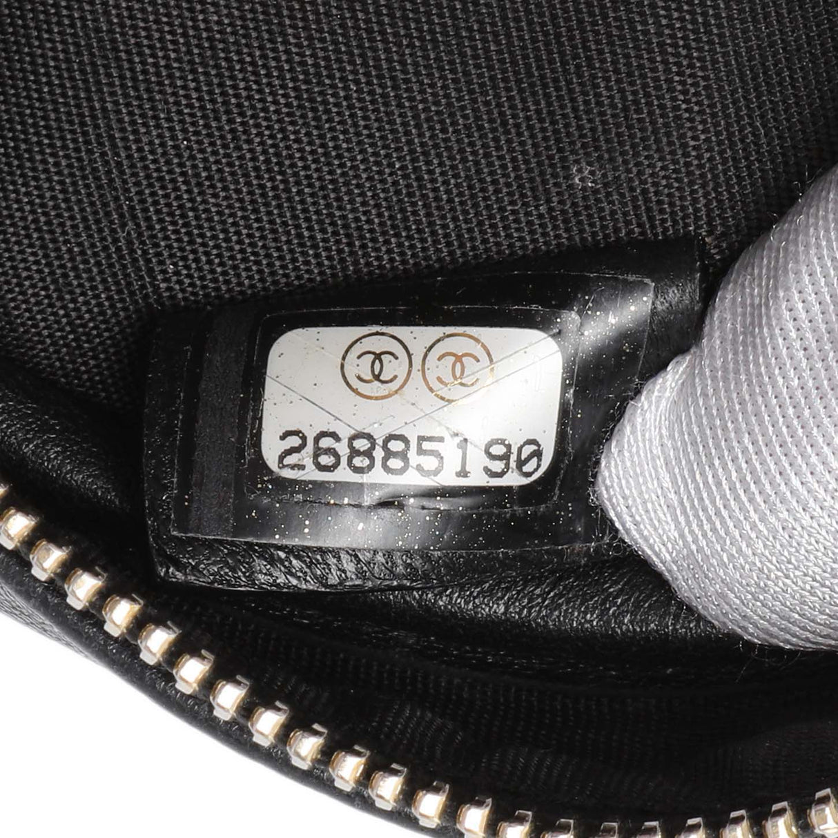 Chanel Black Lambskin Quilted Studded Round Clutch With Chain Handbags Chanel