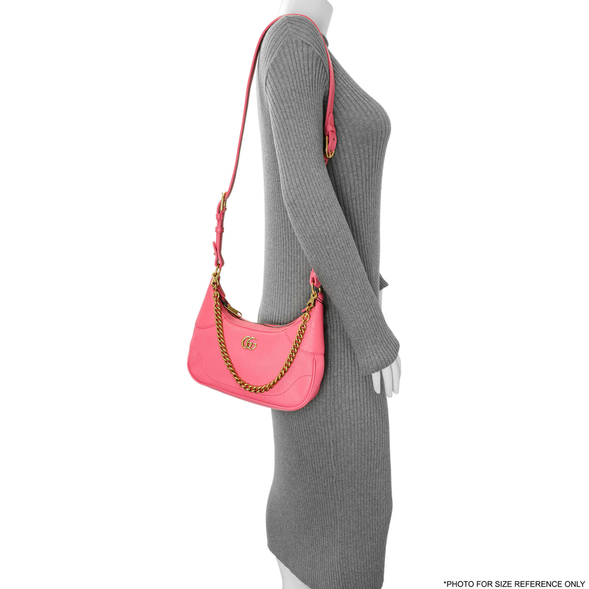 Gucci Pink Goatskin Small Aphrodite Shoulder Bag Handbags Gucci