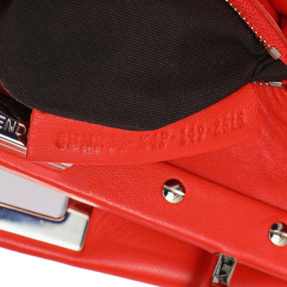 Fendi Papavero Nappa Mini Peekaboo Iconic Satchel Handbags Fendi