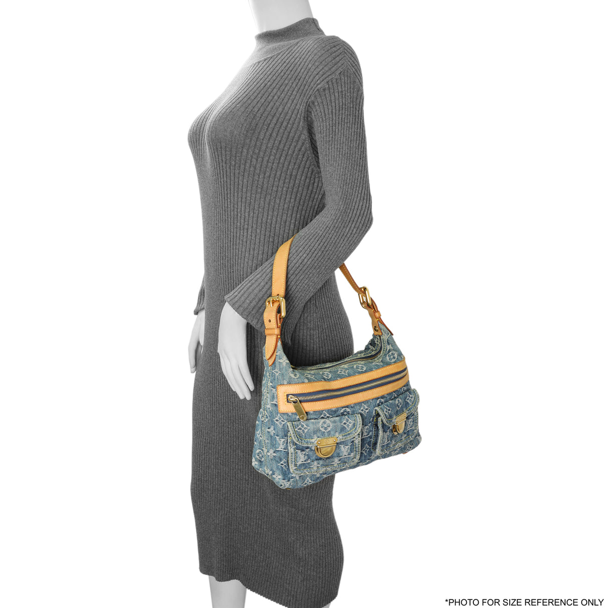 Louis Vuitton Blue Monogram Denim Baggy PM Handbags Louis Vuitton