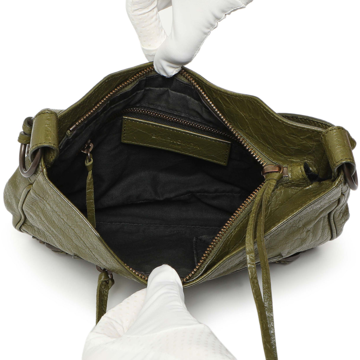 Balenciaga Olive Agneau Classic Hip Handbags Balenciaga