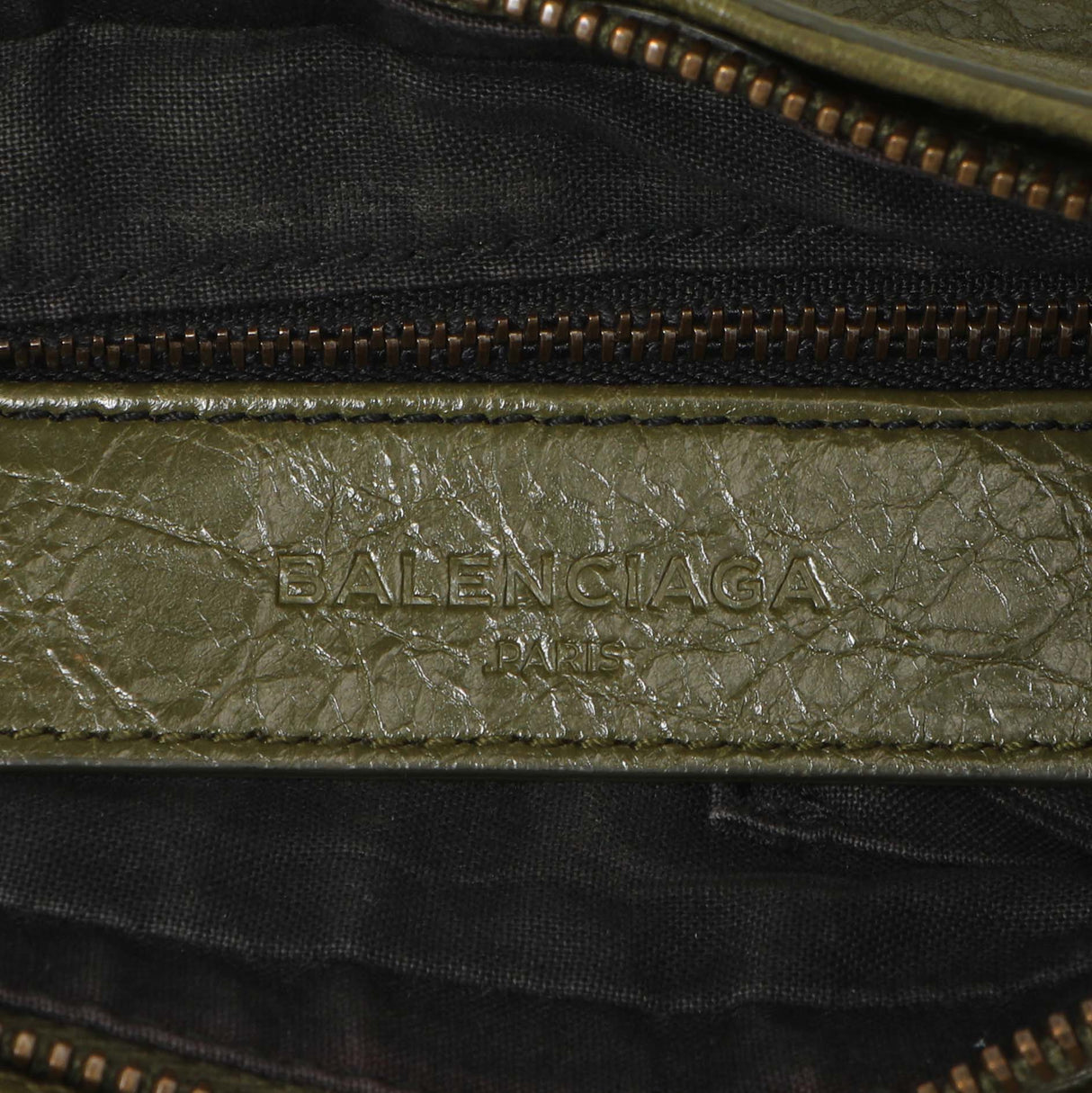 Balenciaga Olive Agneau Classic Hip Handbags Balenciaga