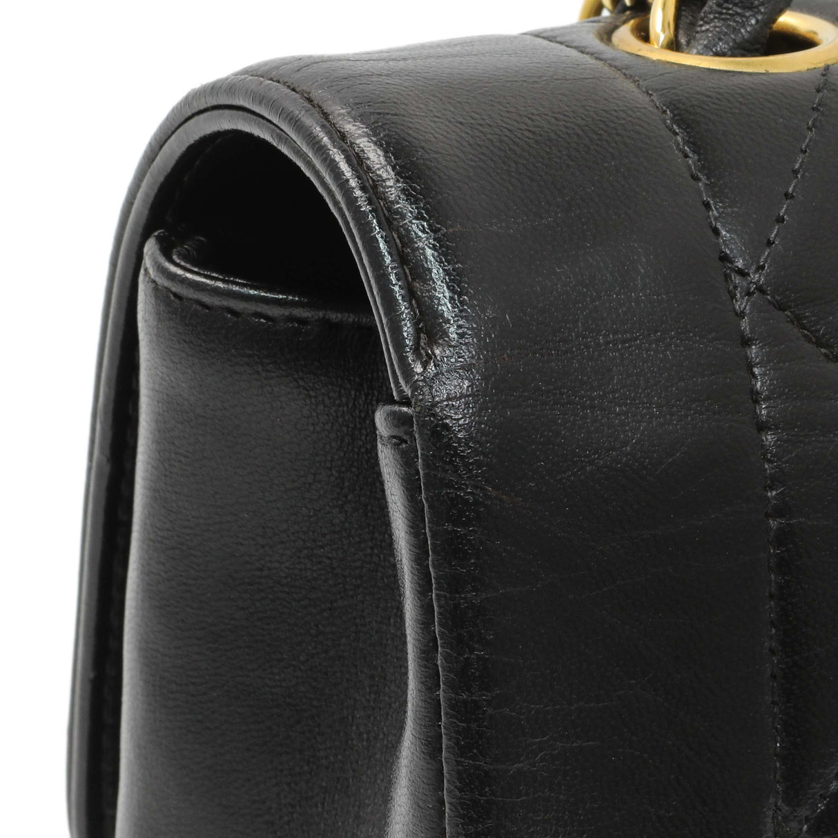 Chanel Vintage Black Quilted Lambskin Small Diana Flap Handbags Chanel