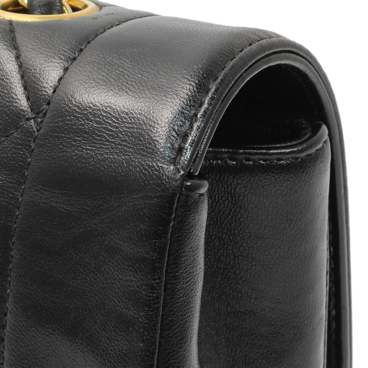 Chanel Vintage Black Quilted Lambskin Small Diana Flap Handbags Chanel