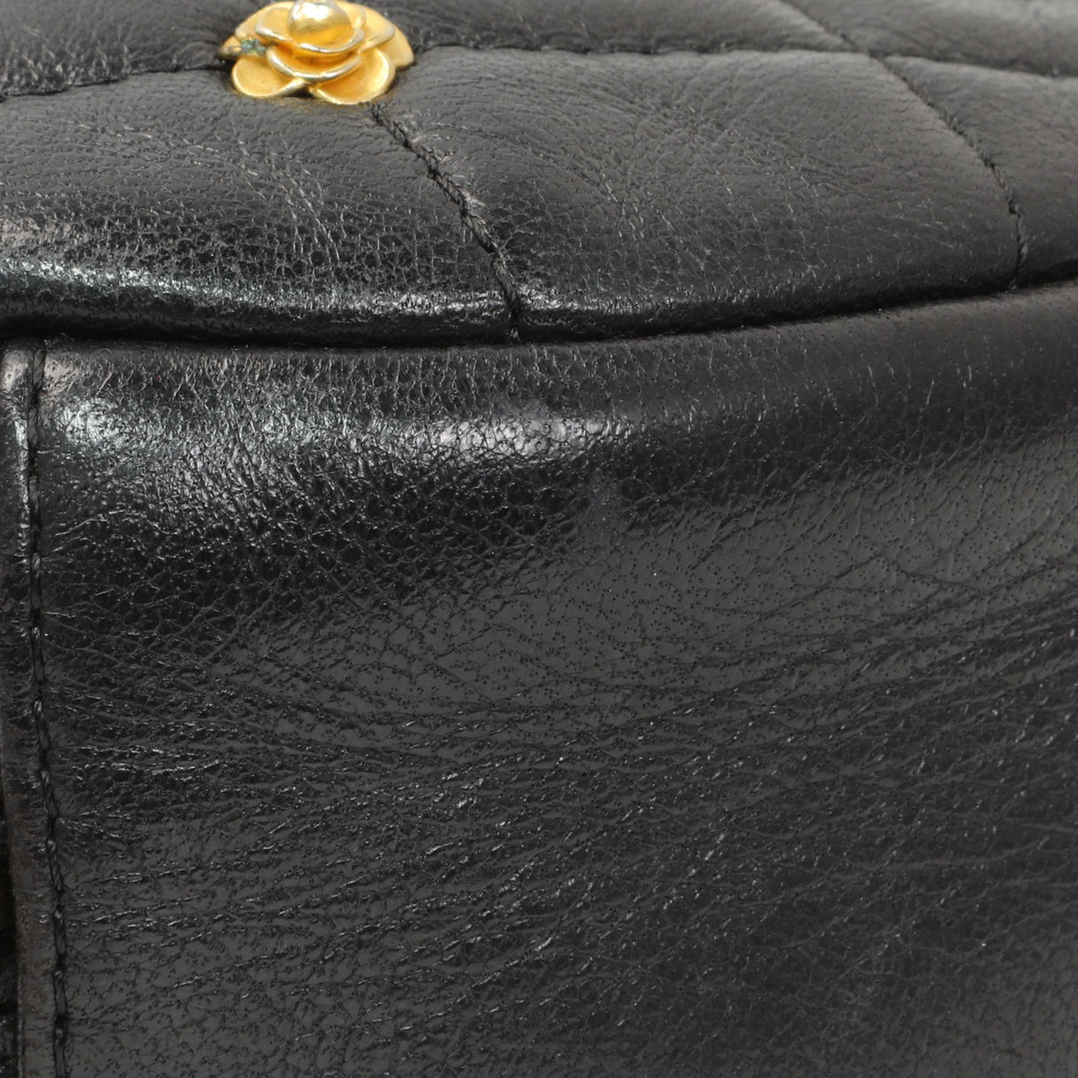 Chanel Black Lambskin Quilted Studded Round Clutch With Chain Handbags Chanel