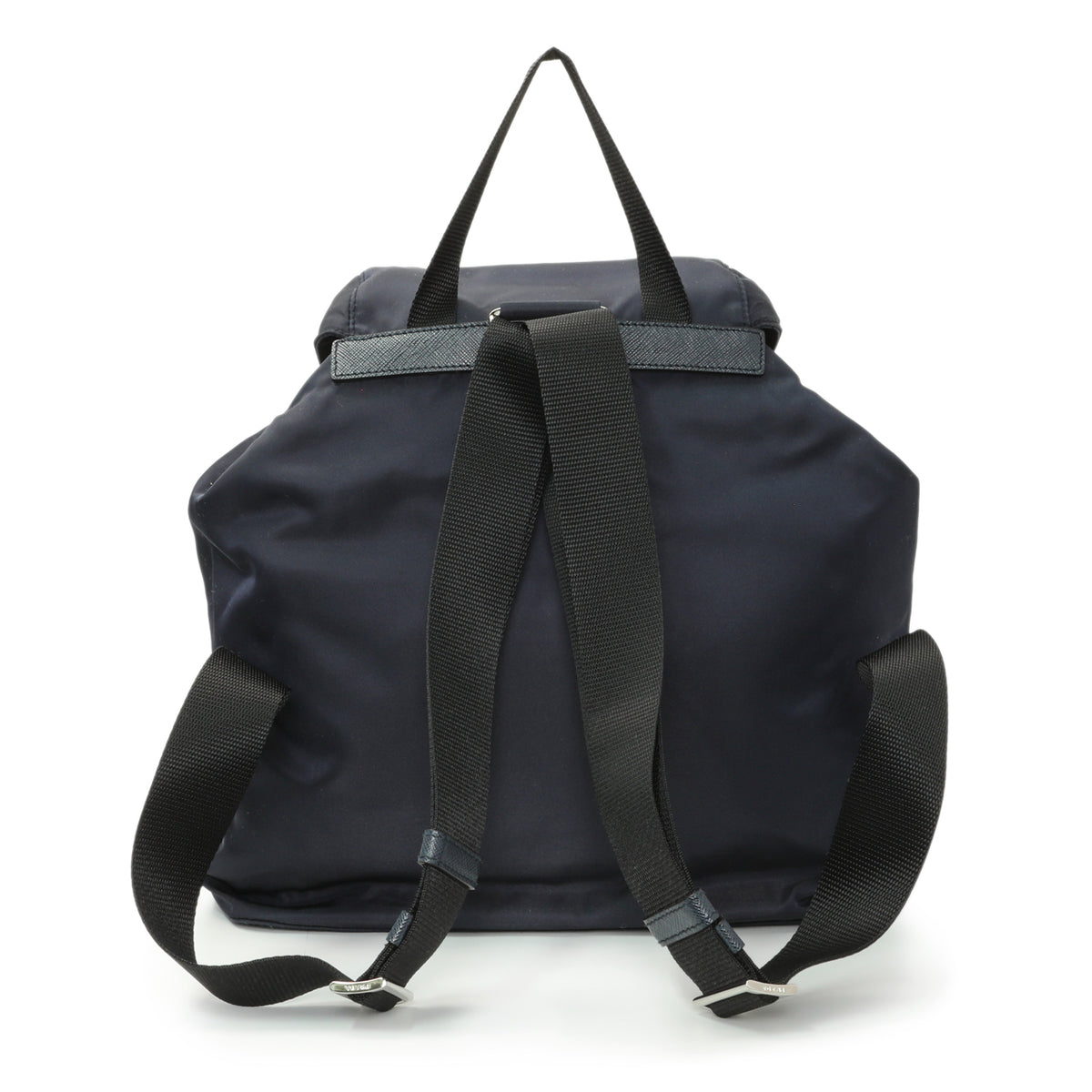 Prada Navy Re-Nylon Saffiano Small Backpack Handbags Prada