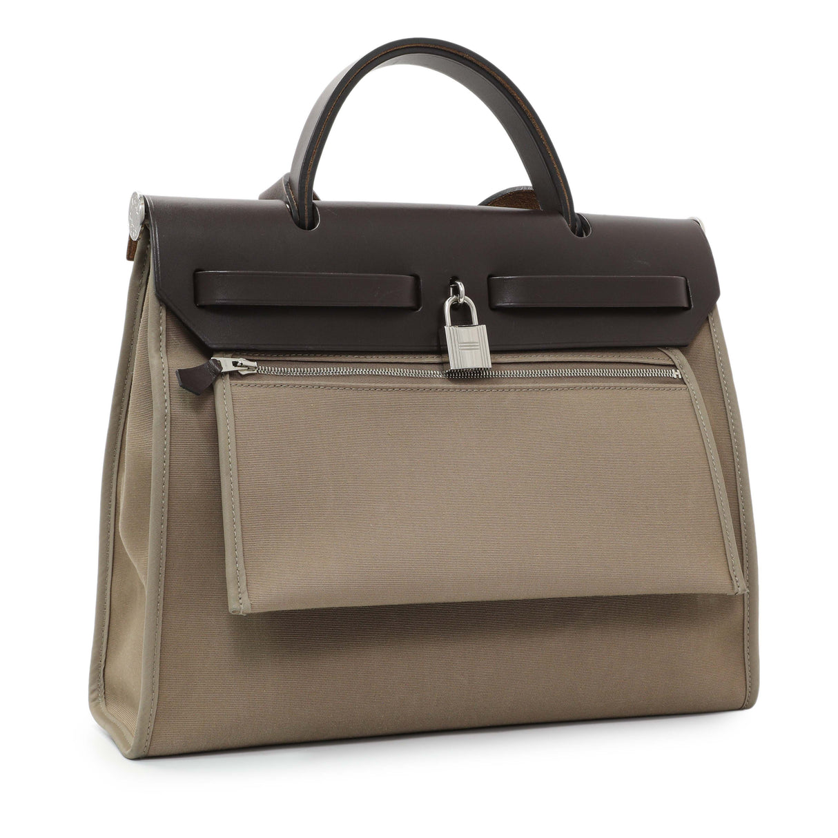 Hermes Etoupe/Ebene Herbag Zip 31 Handbags Hermes