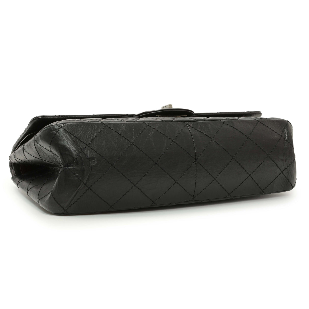 Chanel Black Quilted Aged Calfskin 2.55 Reissue 227 Flap Handbags Chanel