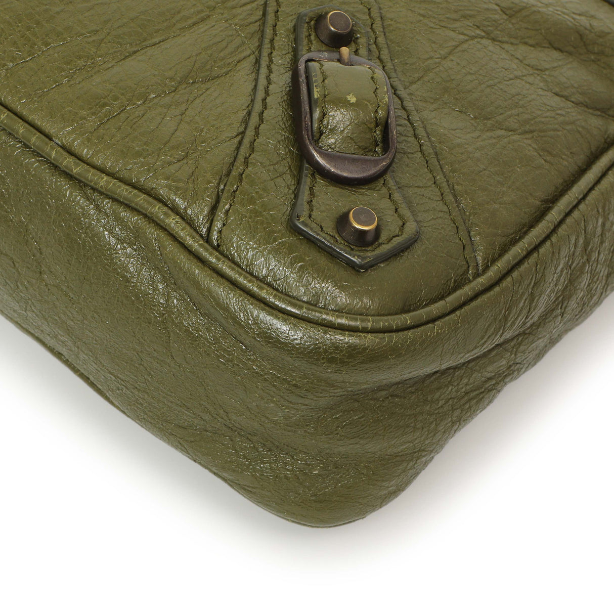 Balenciaga Olive Agneau Classic Hip Handbags Balenciaga