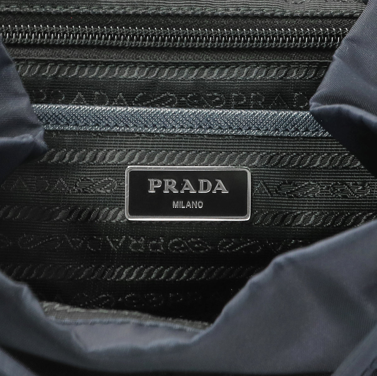 Prada Navy Re-Nylon Saffiano Small Backpack Handbags Prada