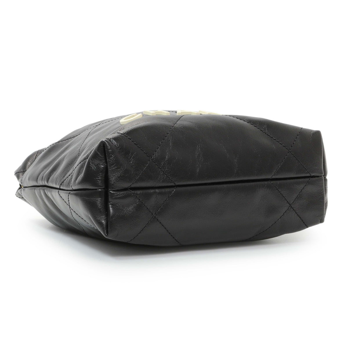 Chanel Black Shiny Calfskin Quilted Mini Chanel 22 Handbags Chanel