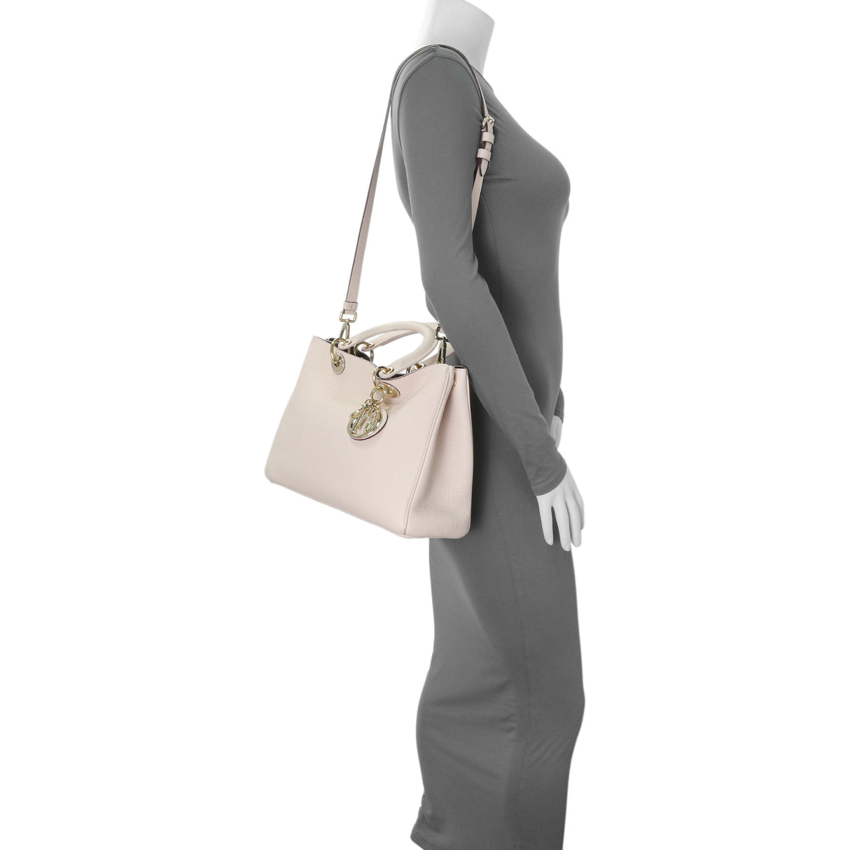 Christian Dior Rose Poudre Bullcalf Medium Diorissimo Handbags Christian Dior