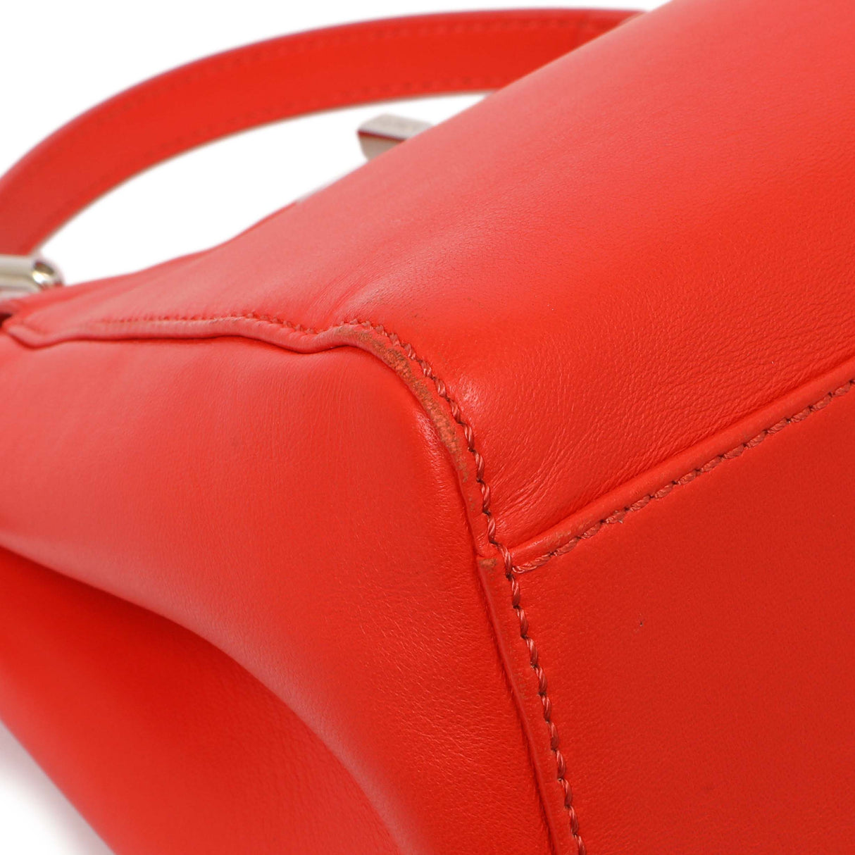 Fendi Papavero Nappa Mini Peekaboo Iconic Satchel Handbags Fendi