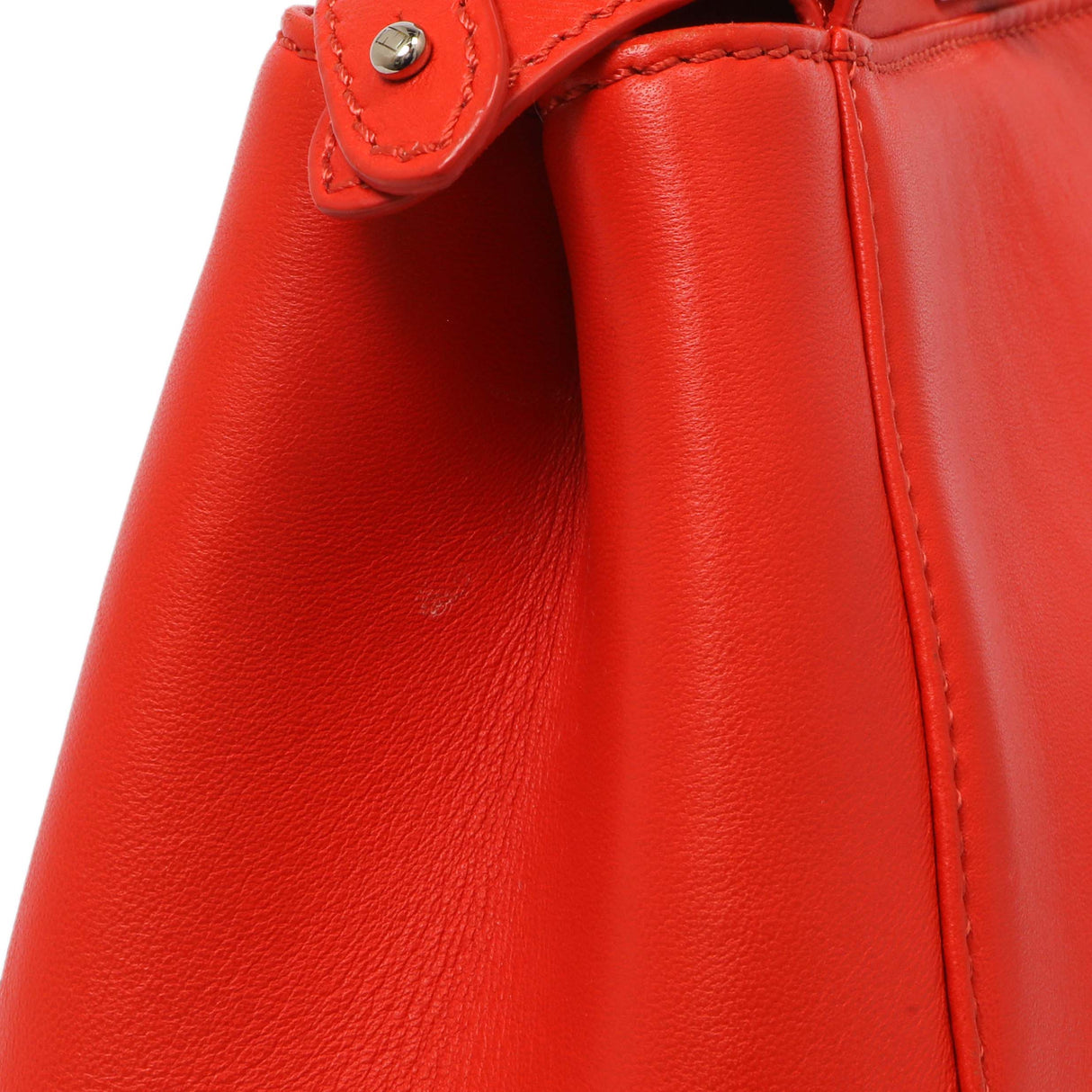 Fendi Papavero Nappa Mini Peekaboo Iconic Satchel Handbags Fendi