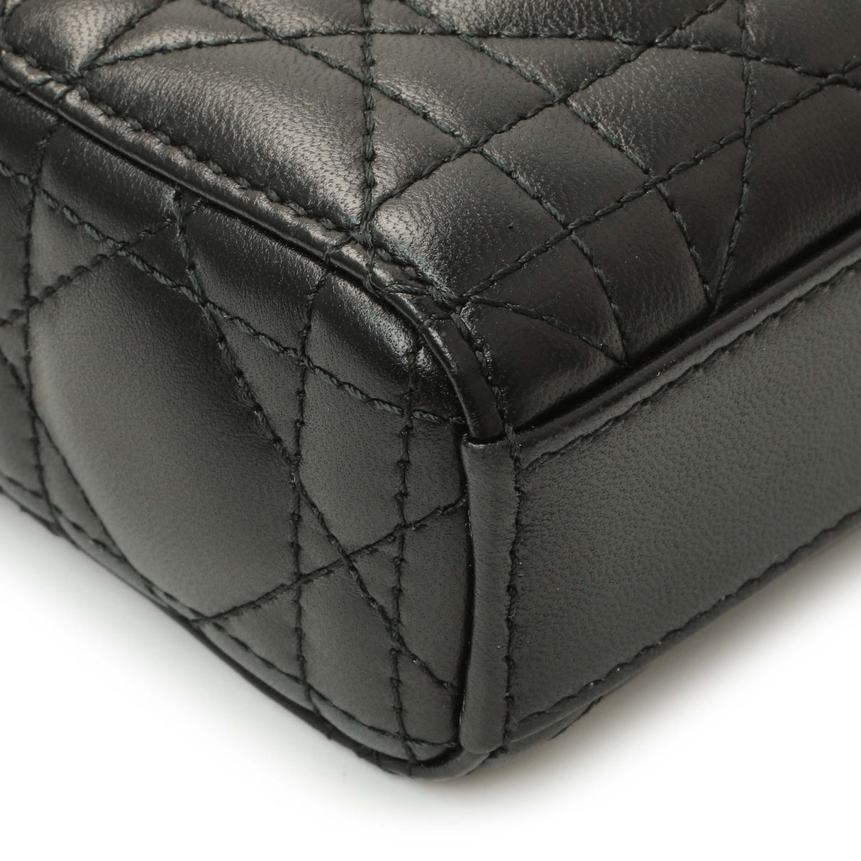 Christian Dior Black Lambskin Cannage Micro Lady D-Joy Handbags Christian Dior