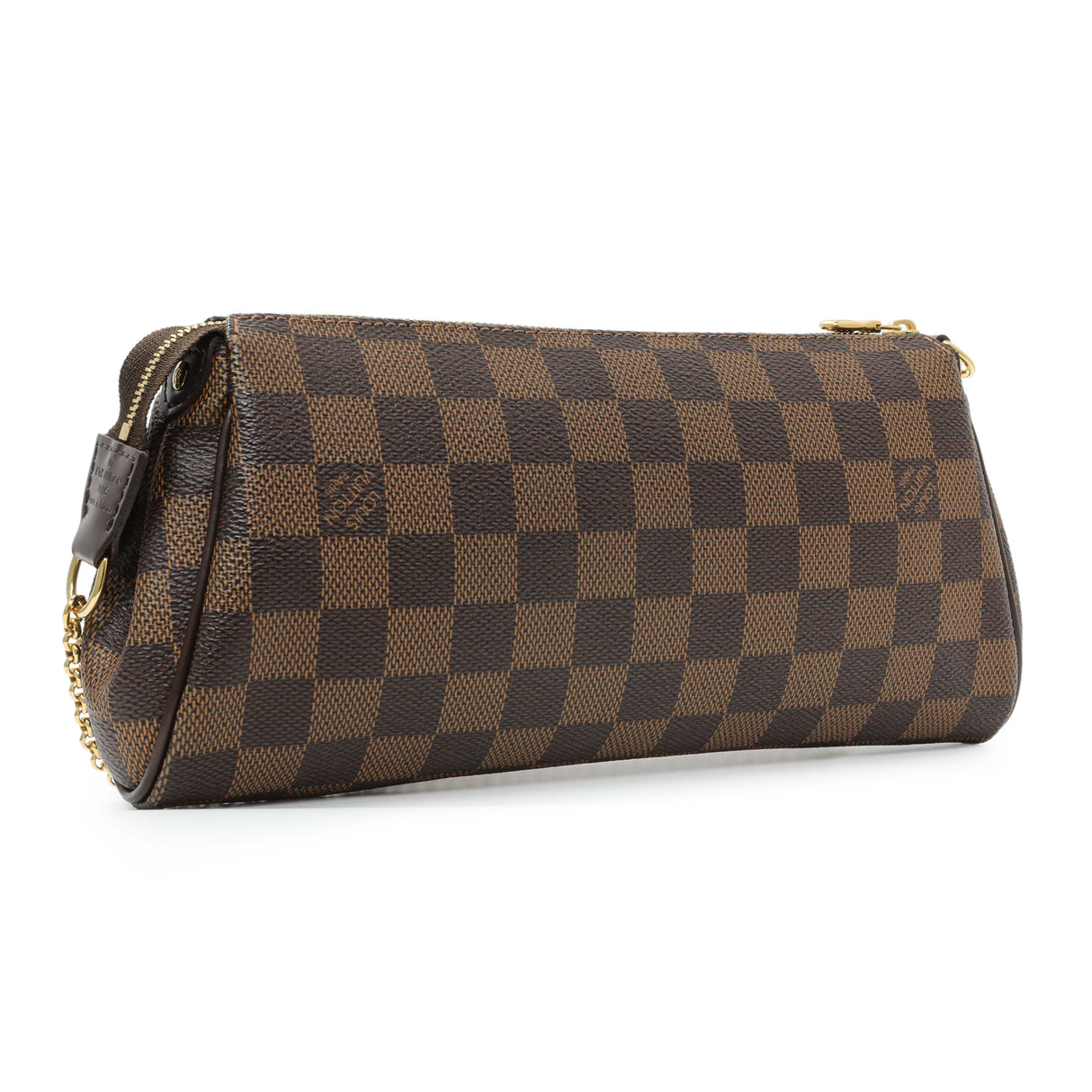 Louis Vuitton Damier Ebene Eva Clutch Handbags Louis Vuitton