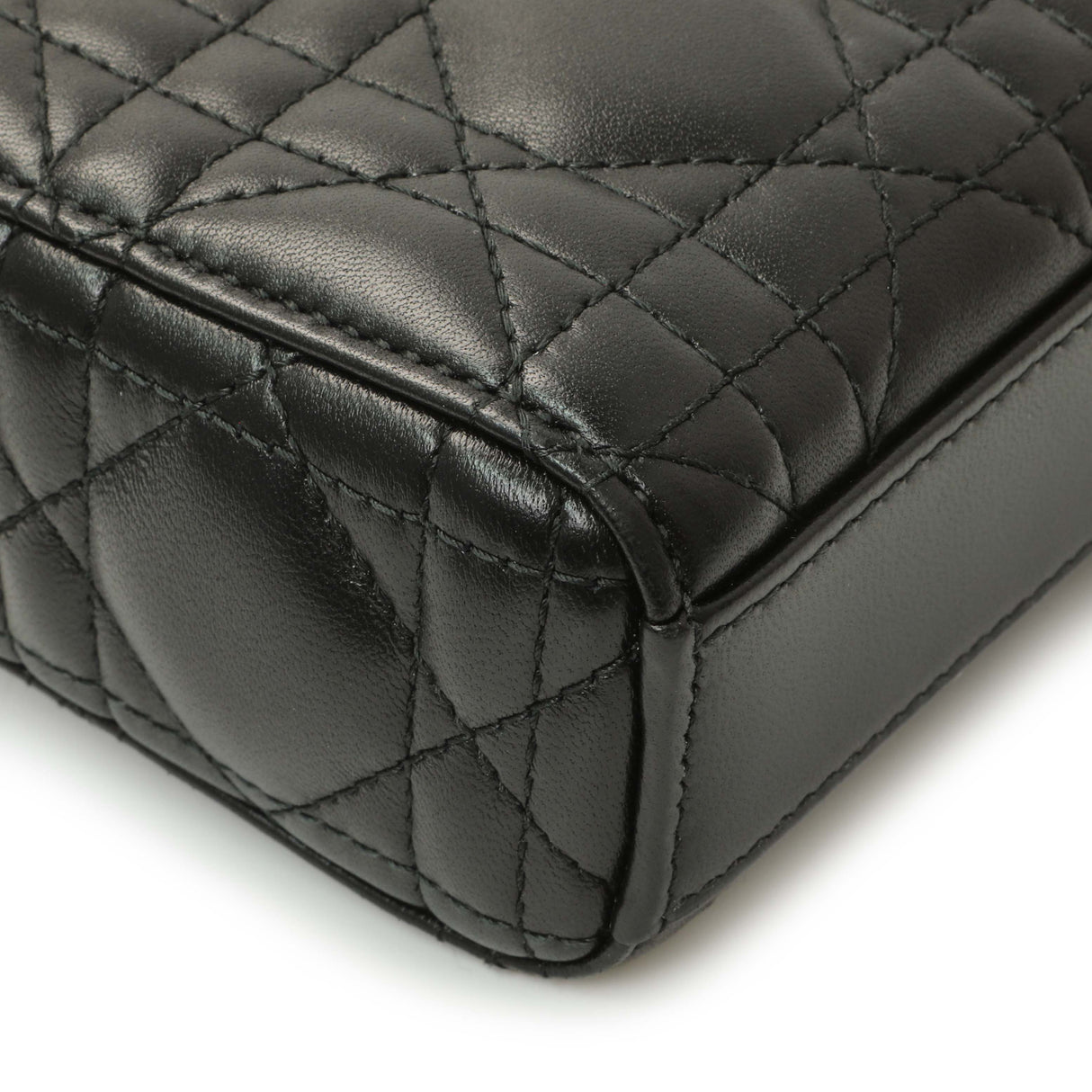 Christian Dior Black Lambskin Cannage Micro Lady D-Joy Handbags Christian Dior