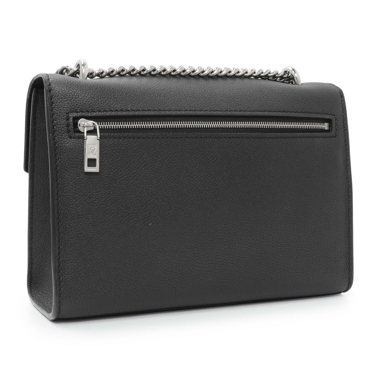 Louis Vuitton Black Soft Calfskin Mylockme Chain Bag Handbags Louis Vuitton