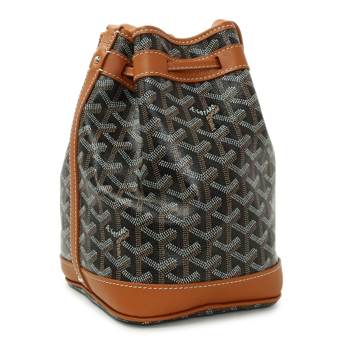 Goyard Black Gold Goyardine Petit Flot Bucket Bag Handbags Goyard