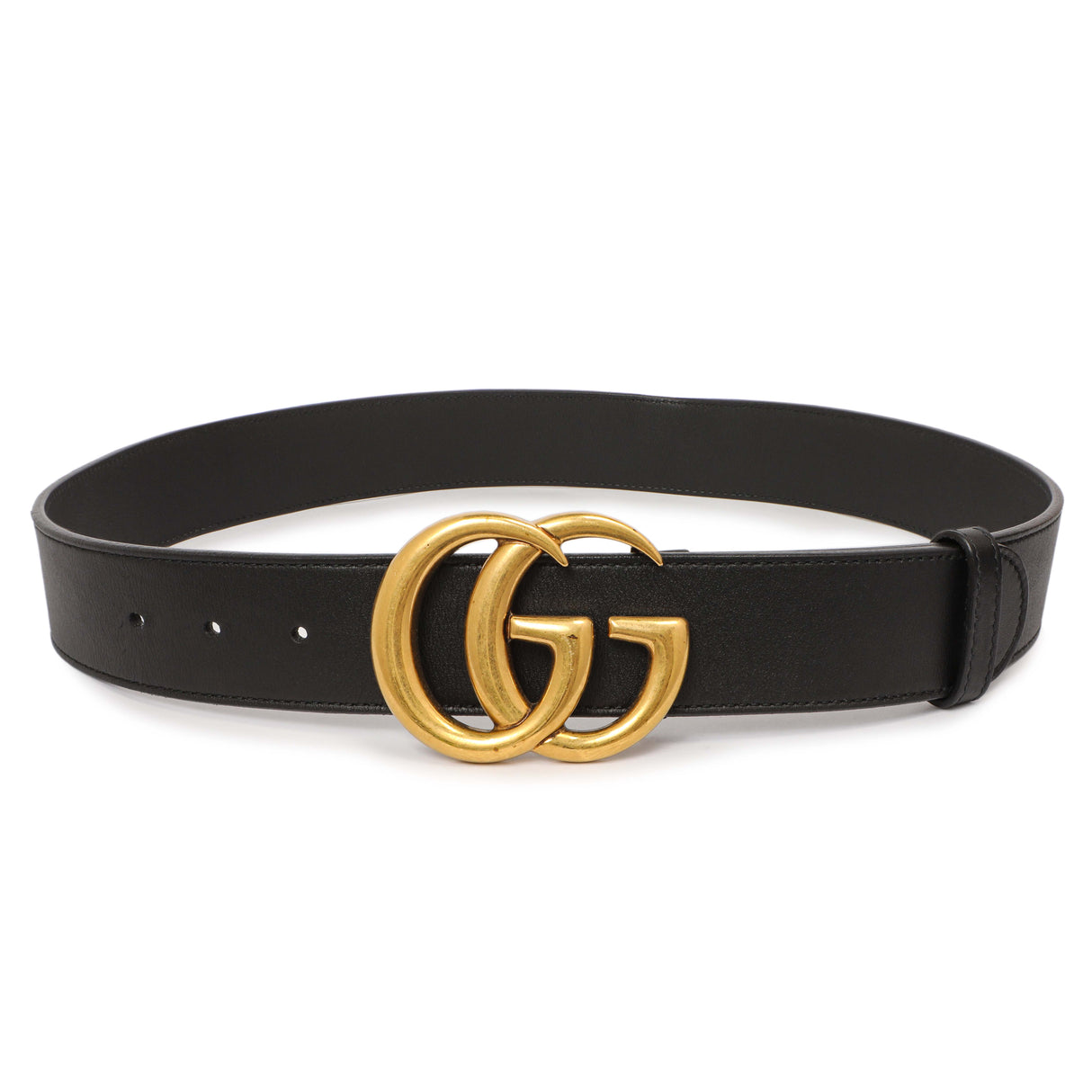 Gucci Black Calfskin Double G 40mm Belt Gucci