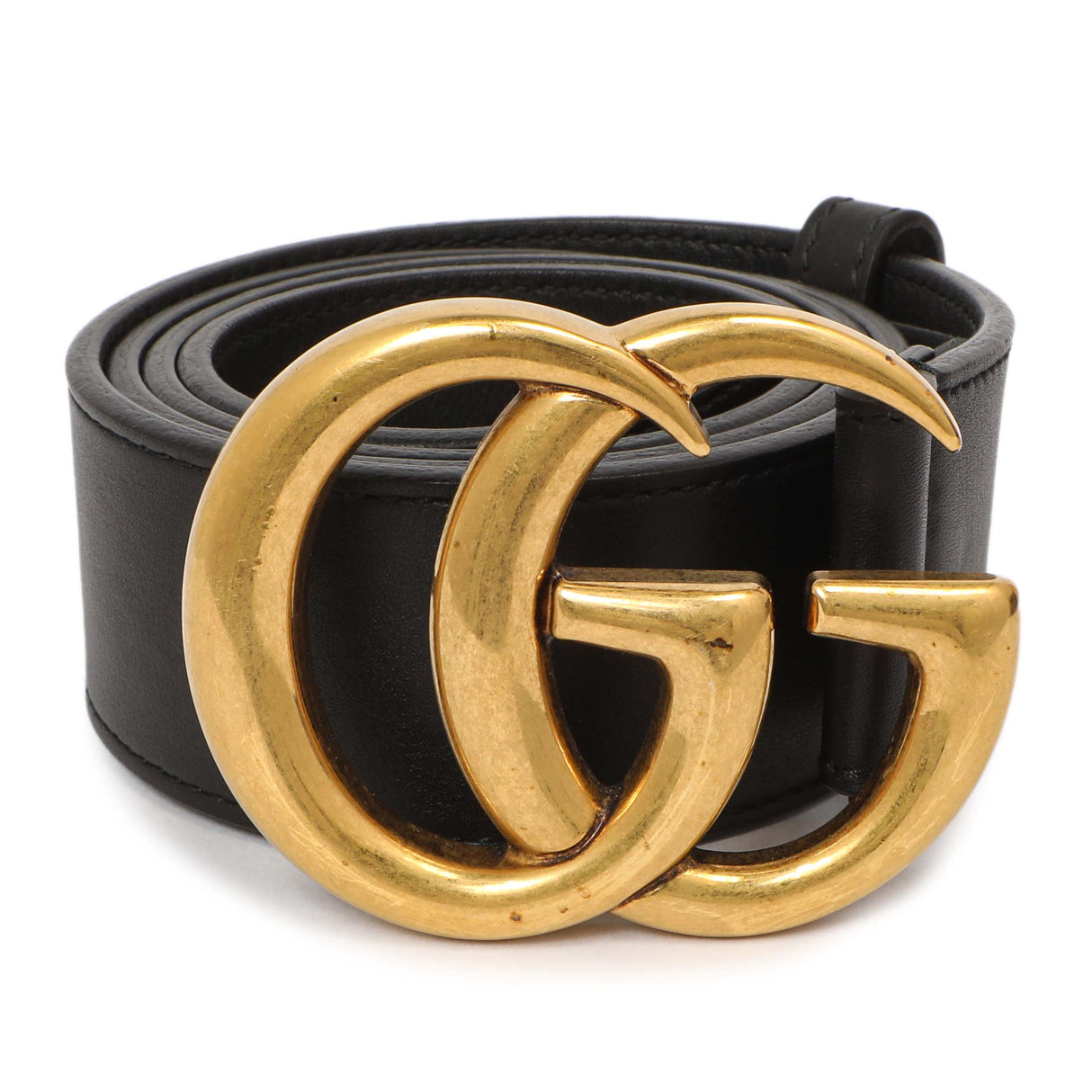 Gucci Black Calfskin Double G 40mm Belt Gucci