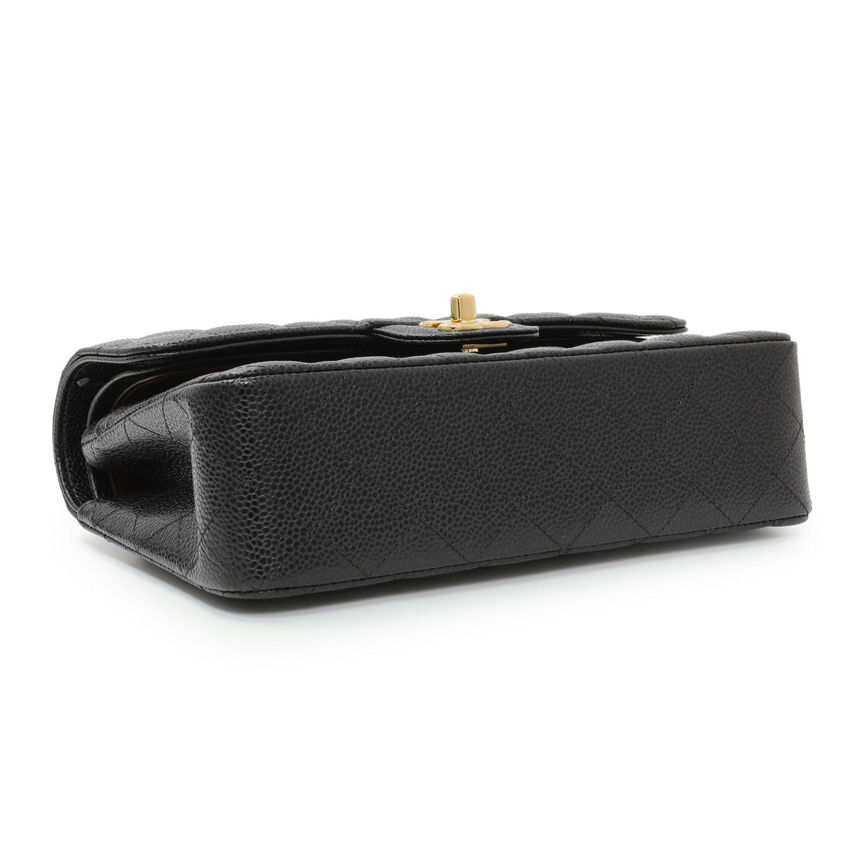 Chanel Black Caviar Small Quilted Classic Double Flap Handbags Chanel