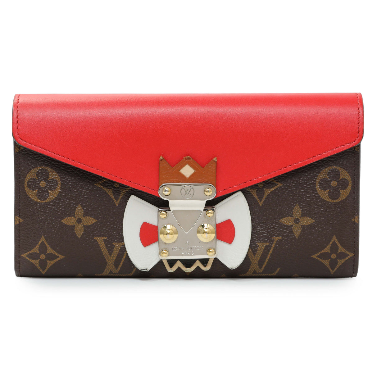 Louis Vuitton Monogram Tribal Mask Sarah Wallet Accessories Louis Vuitton