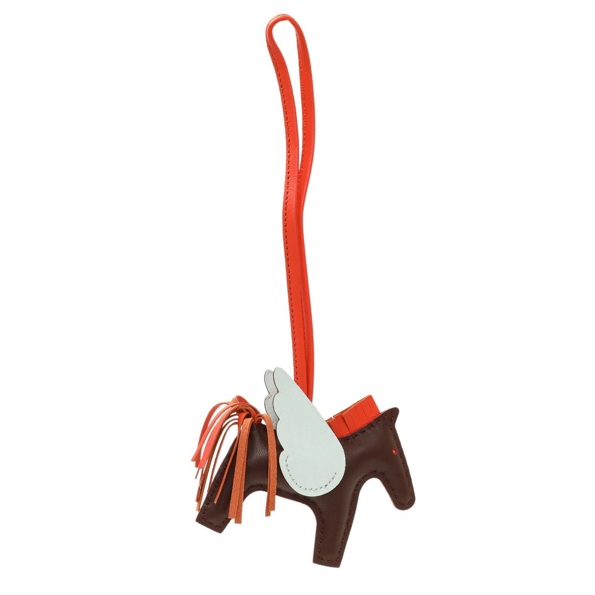 Hermes Milo Lambskin Grigri Rodeo Pegase Horse Bag Charm PM Accessories Hermes