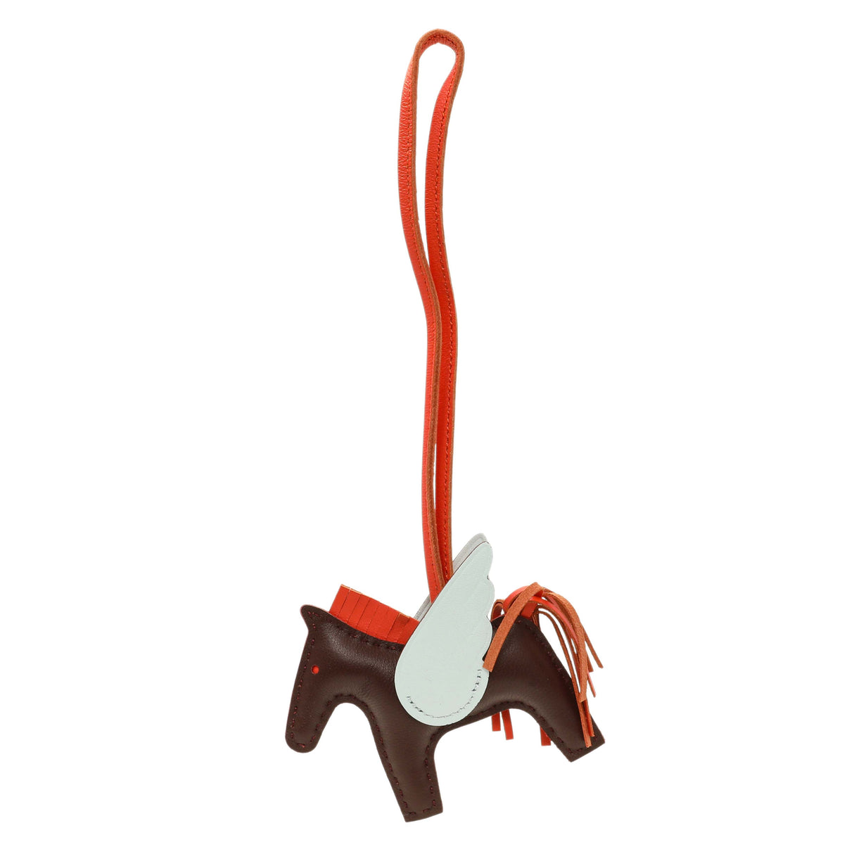 Hermes Milo Lambskin Grigri Rodeo Pegase Horse Bag Charm PM Accessories Hermes