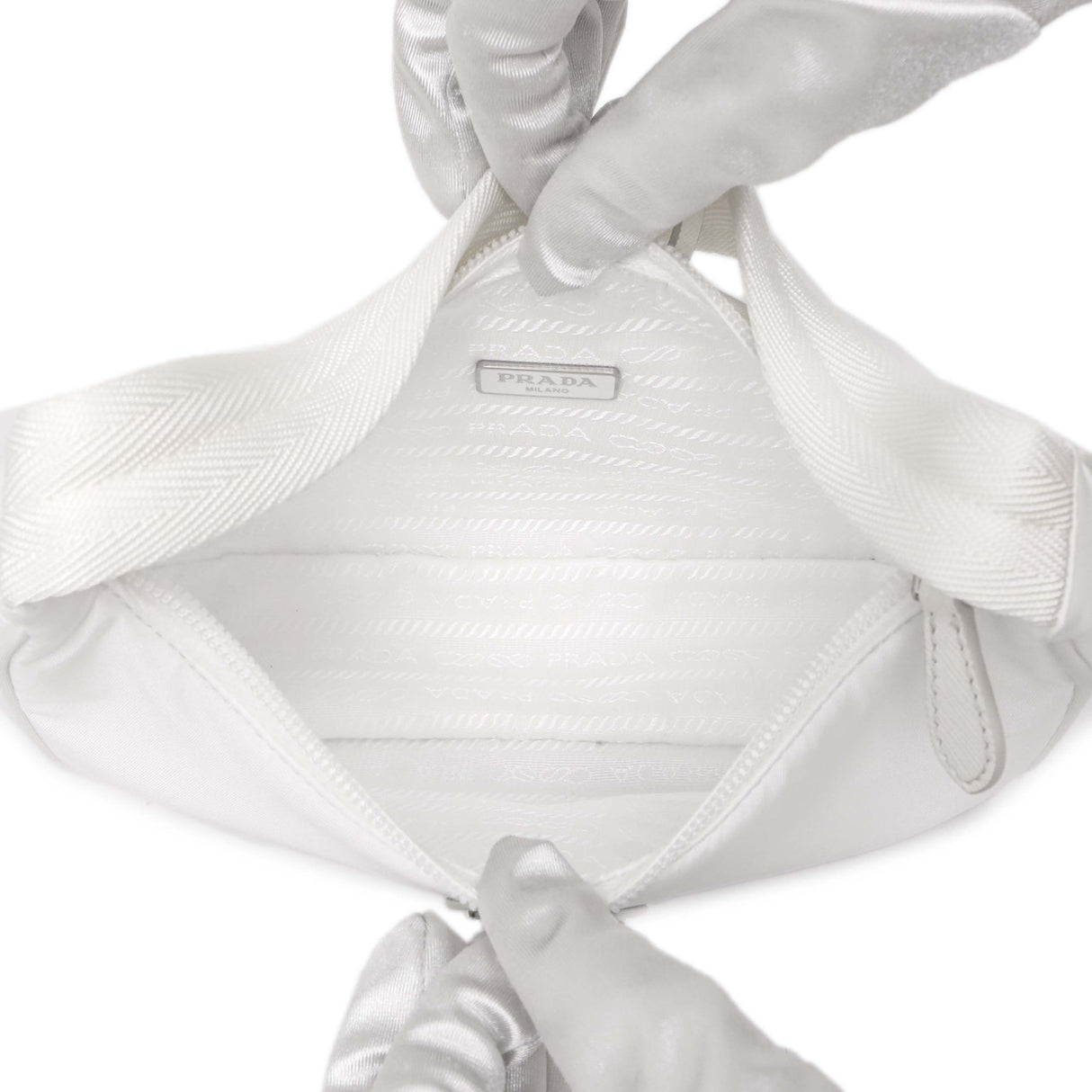Prada Bianco Re-Nylon Mini Re-Edition 2000 Handbags Prada