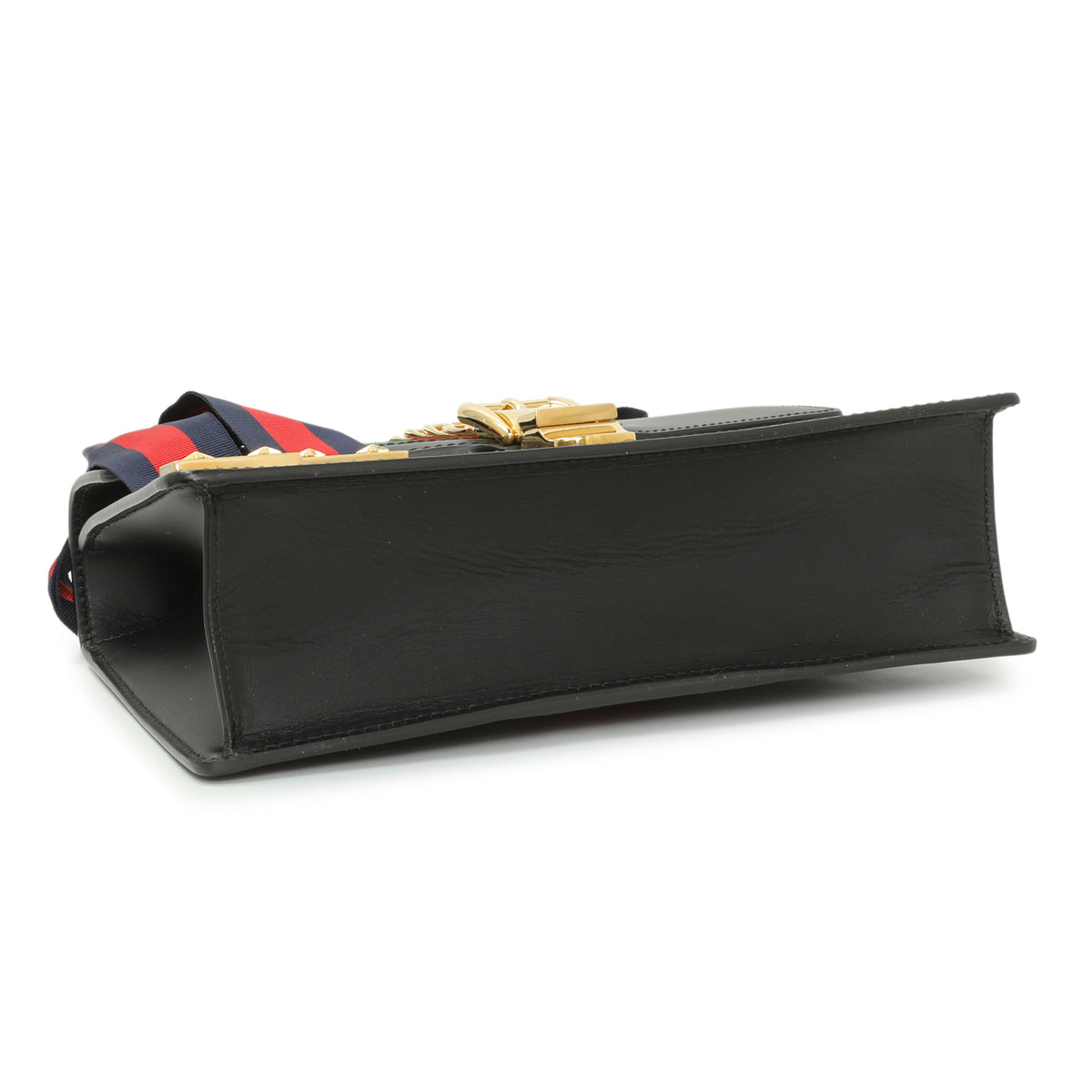 Gucci Black Calfskin Small Sylvie Shoulder Bag Handbags Gucci