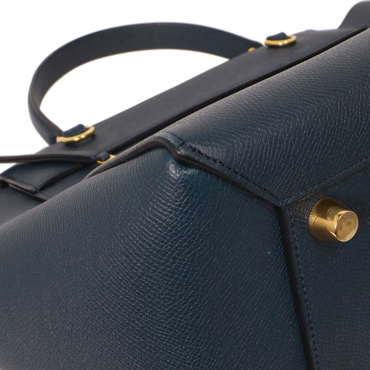 Celine Blue Grained Calfskin Mini Belt Bag Handbags Celine