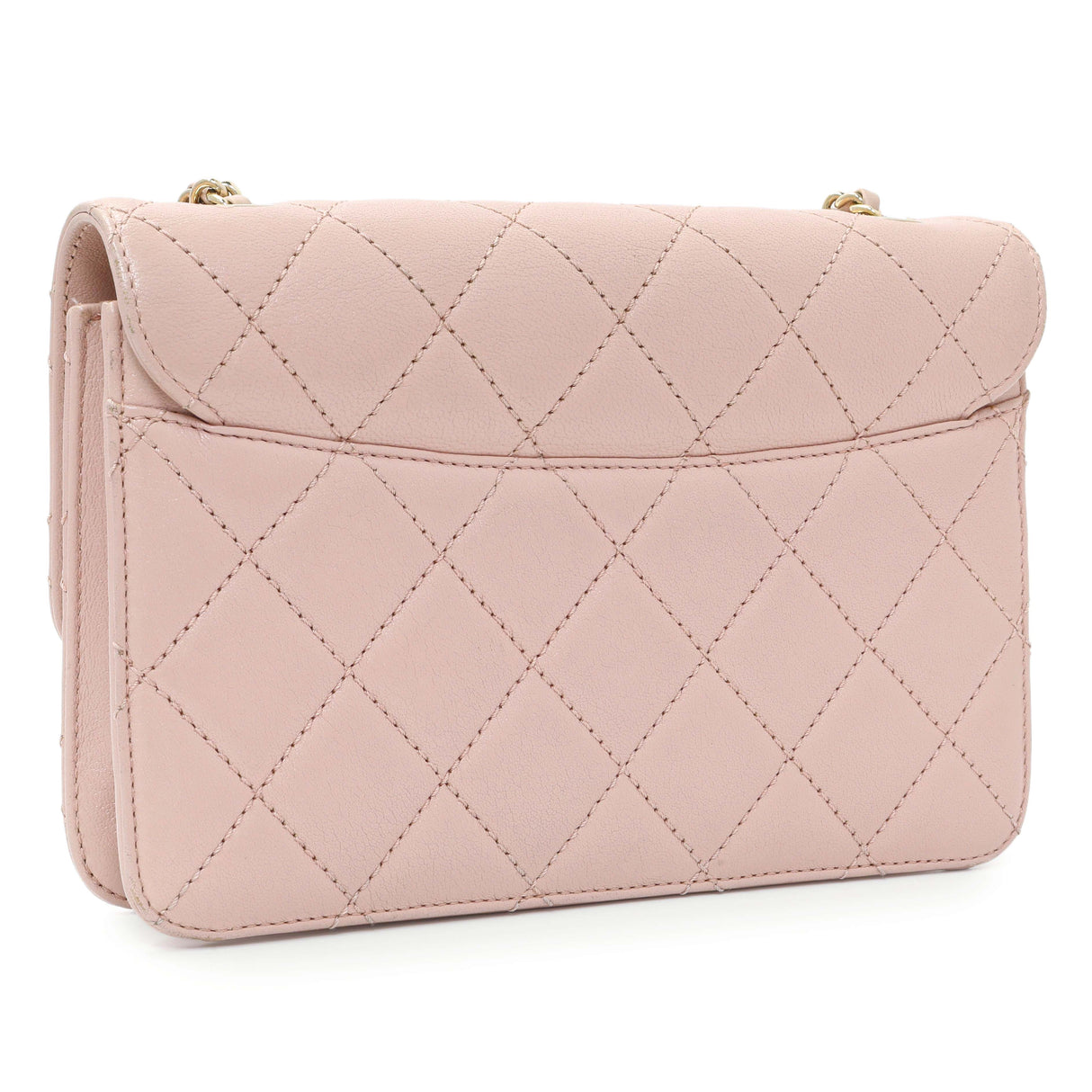 Chanel Pink Quilted Sheepskin Mini Beauty Lock Flap Handbags Chanel