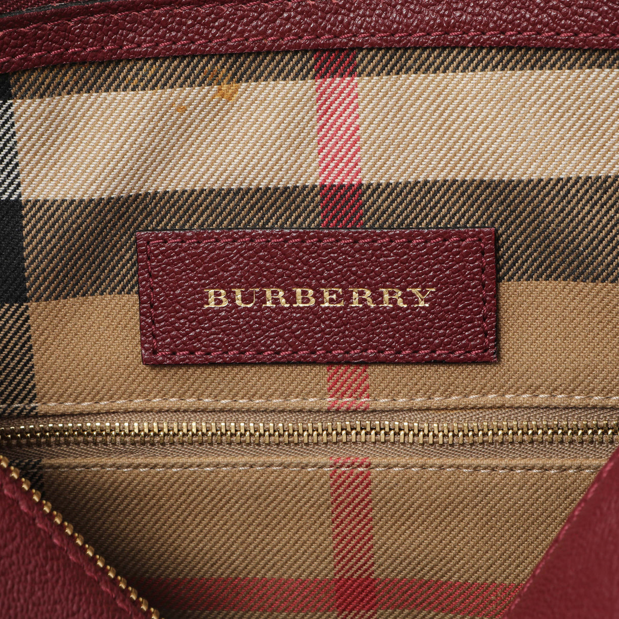 Burberry Burgundy Grained Calfskin Small Helmsley Crossbody Handbags Burberry