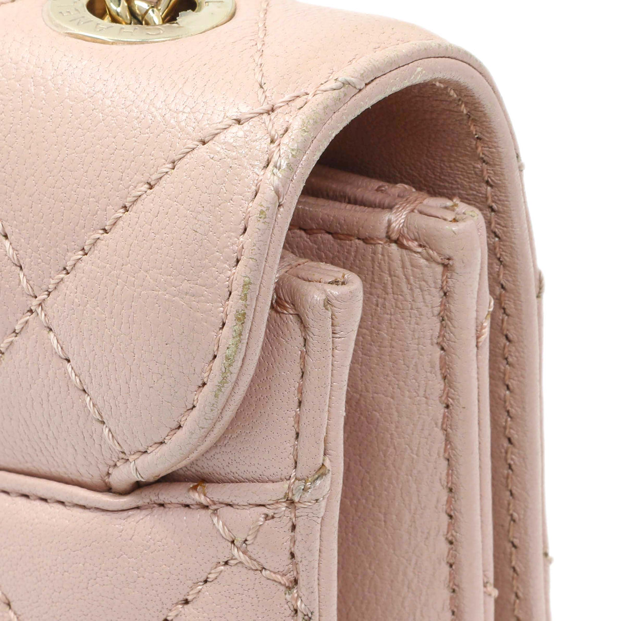 Chanel Pink Quilted Sheepskin Mini Beauty Lock Flap Handbags Chanel
