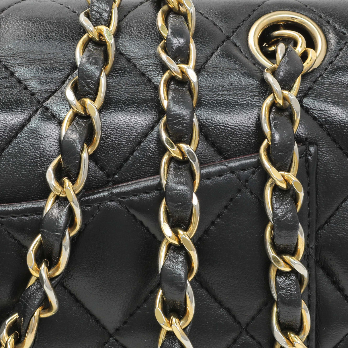 Chanel Black Quilted Lambskin Small Double Flap Handbags Chanel