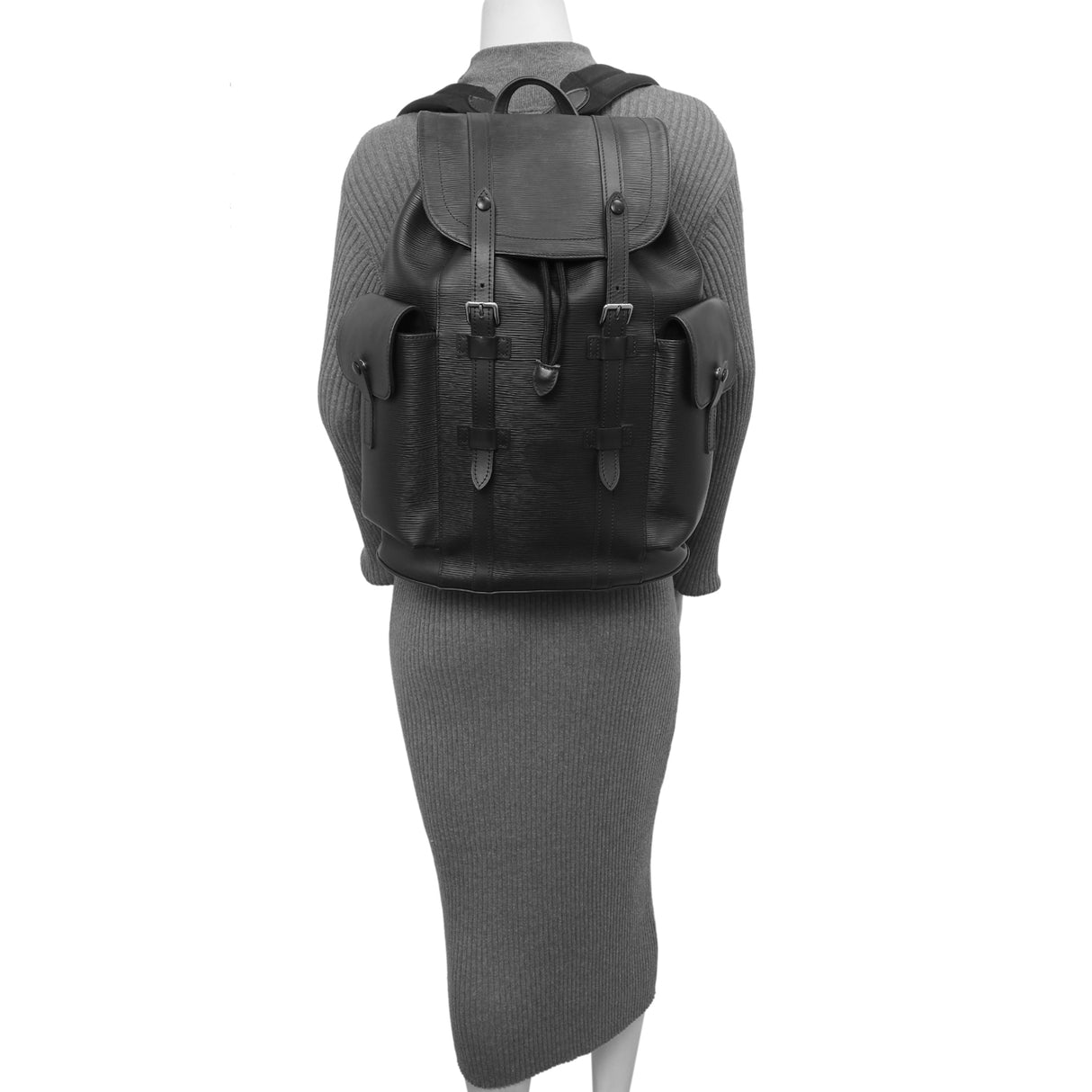 Louis Vuitton Black Epi Christopher Backpack PM Handbags Louis Vuitton